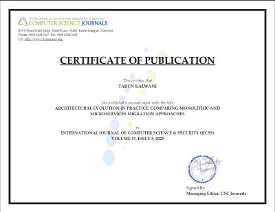 IJCSS certificate of publication