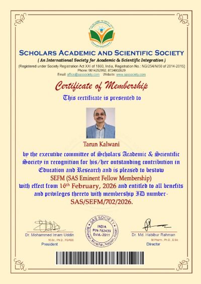 Scholars Academic and Scientific Society membership